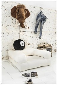 Fotoliu extensibil pentru copii cu taburet Karup Design Mini Cube Dark Grey