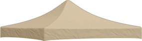 vidaXL Acoperiș pentru cort de petrecere, bej, 3 x 3 m, 270 g/m²