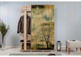 Cuier cu dulap Garmanto Tree Sonoma Oak Double