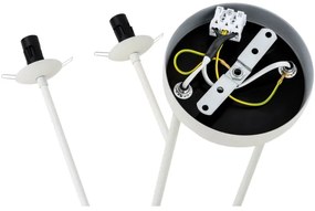Lustră pe tijă Argon 1841 ABSOS 4xE14/7W/230V alb