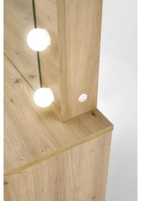 Masă de toaletă AMORIO, stejar artisan