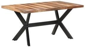 vidaXL Masă de bucătărie, 160x80x75 cm, lemn masiv cu finisaj miere
