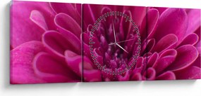 Tablou cu floare (cu ceas) (90x30 cm)