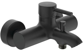 Baterie pentru cada, cu montaj pe perete, neagra Negru mat