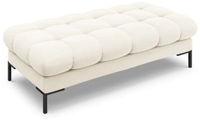 Banca tapitata Bali velvet/picioare negre – L133 x l62 x h41