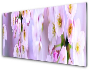 Tablouri acrilice Flori Floral Alb Violet