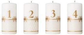 Lumânări de Advent 2025 aurii, 4 buc - Georg Jensen