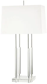 Veioza, lampa de masa design deosebit RHINEBECK nichel lucios