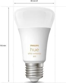 Set de 3 becuri LED dimabile Philips Hue WHITE A60 E27/6W/230V 2200-6500K