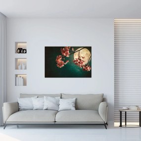Tablou - Sakura în luna plină (90x60 cm)