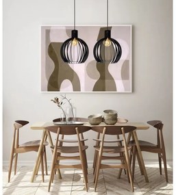 Lustră pe cablu MIKAELA 2xE27/60W/230V neagră Lucide 73400/02/30