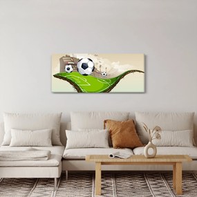 Tablou - Teren de fotbal (120x50 cm)