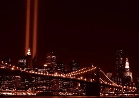 Fototapet - New York Brooklyn Bridge City (254x184 cm)