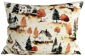 Set 2 bucati huse decorative pentru perna AUTUMN VILLAGE 50x70 cm, colorata