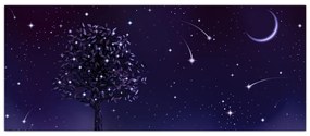 Tablou - Noaptea în ilustrație (120x50 cm)