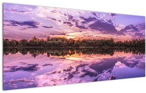 Tablou cu cerul violet (120x50 cm), în 40 de alte dimensiuni noi