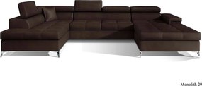 Colțar lemn masiv Formă U Extensibil Linde 345x202cm Personalizabil