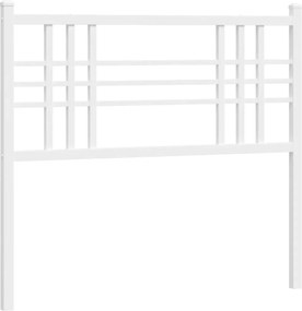 vidaXL Tăblie de pat de schimb metalică, alb, 100 cm