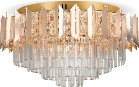 BRILAGI - Plafonieră SPECTRA 5xE14/40W/230V diam. 48 cm aurie