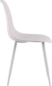 Scaun bucatarie OSAKA plastic, roz gri