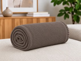 Patura din fleece FLEORA, ciocolatiu deschis Dimensiune: 180 x 200 cm