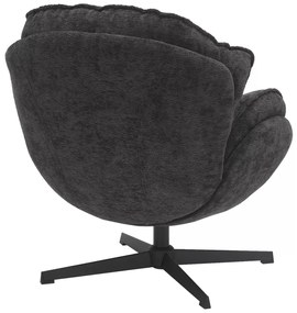 Fotoliu Betty negru/negru Tap.242