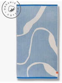 Prosoape albe/albastre 2 buc. din bumbac organic 50x90 cm Nova Arte – Mette Ditmer Denmark