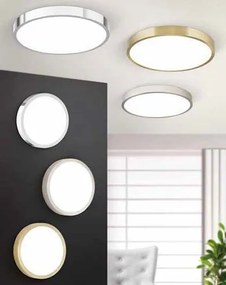 Plafoniera LED Bully 24cm satin chrome