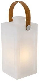 Lampă de masă modernă albă cu efect de flacără reîncărcabilă IP44 - Stard
