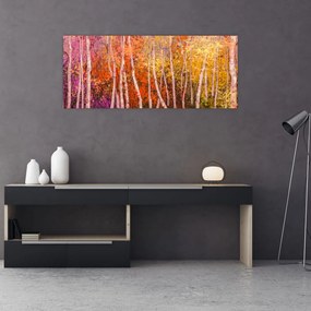 Tablou - Pădurea colorată (120x50 cm)