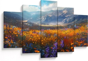 Tablou - Peisaj montan pictat II. (150x105 cm)