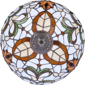 Lampa de masa Tiffany Geometry h 62 cm, abajur 40 cm