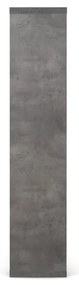 Bibliotecă gri cu aspect de beton 70x159 cm Berlin – TemaHome