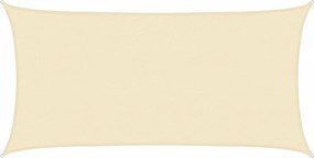 vidaXL Pânză parasolar, crem, 2x3,5 m, HDPE, 160 g/m²