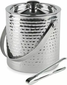 Frapiera pentru gheata Kinghoff KH 1503, 1,5 L, Exterior reliefat, Pereti dubli, Maner, Otel inoxidabil