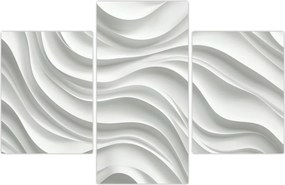 Tablou - Valuri Albe 3D (90x60 cm)