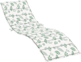 vidaXL Pernă de șezlong, model frunze, textil Oxford