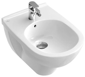Bideu suspendat 360x560 mm, 1 orificiu pentru baterie, alb alpin