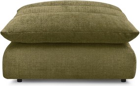 Taburet verde cu tapițerie din chenille Neil – Bobochic Paris