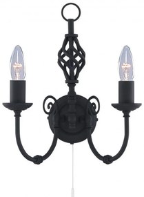 Aplica de perete stil clasic Zanzibar neagra 3380-2 SRT