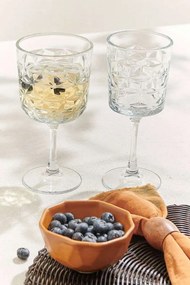 Set pahare vin (4 buc) sticlă 8,6 x 8,6 x 20,5 cm Transparent P14A