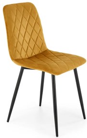 Scaun K525 velvet mustariu