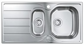 Chiuveta inox Grohe K200 96.5x50.1 cm 2 cuve cu picurator