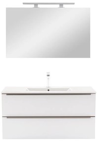 Mobilier complet de baie Vario Trim 100 stejar-alb