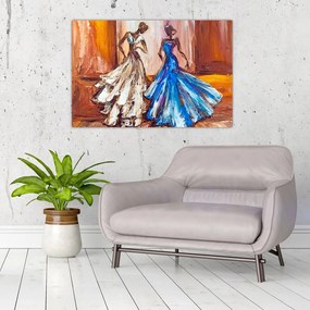 Tablou - Dansatoare, pictură în ulei (90x60 cm)