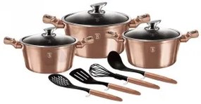 Set oale marmorate 10 piese, Rose Gold Berlinger Haus BH 6151