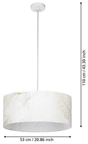 Lustră pe cablu Eglo 900635 BUCAMARANGA 1xE27/40W/230V