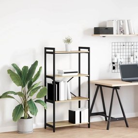 vidaXL Bibliotecă Stejar sonoma 60 x 30 x 118 cm MDF și Oțel