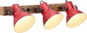 vidaXL Lampă de perete 25 W, roșu uzat, 65x25 cm, E27