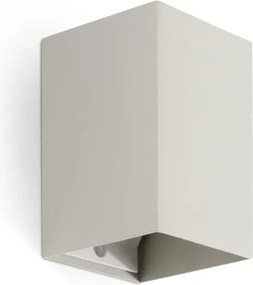 Aplica perete aluminiu gri, 1xGU10, LUNE square